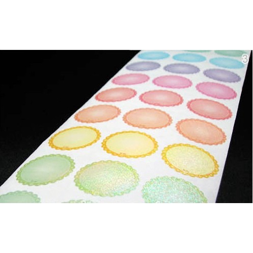 

BULAT Renda Metalik. sticker pot cream label kosmetik skin care botol