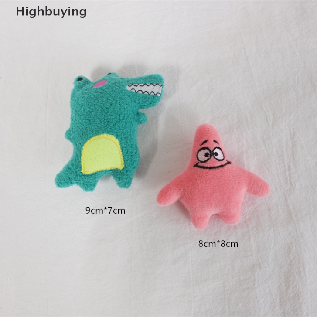 Hbid Lucu Kartun Boneka Mewah Pin Bros Kain Stiker Crocodile Patrick Star Bros Tas Pakaian Lencana Pin Ransel Liontin Dekorasi Aksesoris Glory