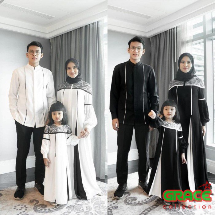 FAMILY SET BERKAH 3IN1 | BAJU COUPLE KELUARGA | SET BAJU LEBARAN PASANGAN KELUARGA MT10