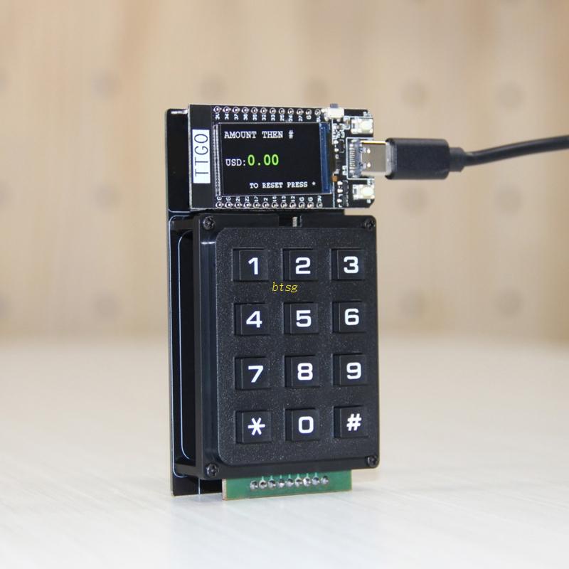 Btsg T-Display LCD Control Board Untuk Modul Keyboard LNURLPoS TF Card Baca Untuk T Disp