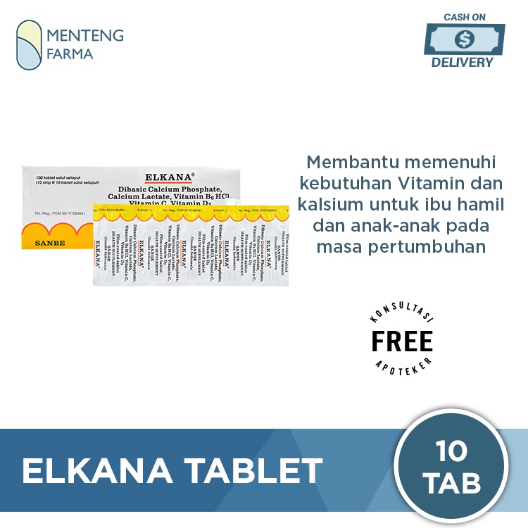 Elkana 10 Tablet - Multivitamin dan Suplemen