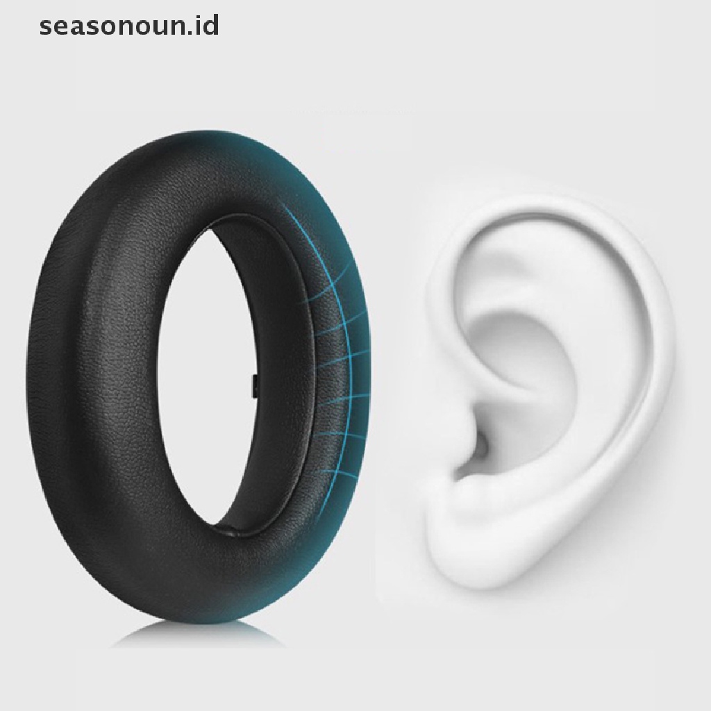 Seasonoun Soft Memory Foam Protein Ear Pads Pengganti Meizu HD60 HD 60headphone Earpads Earcups Bantal Telinga.