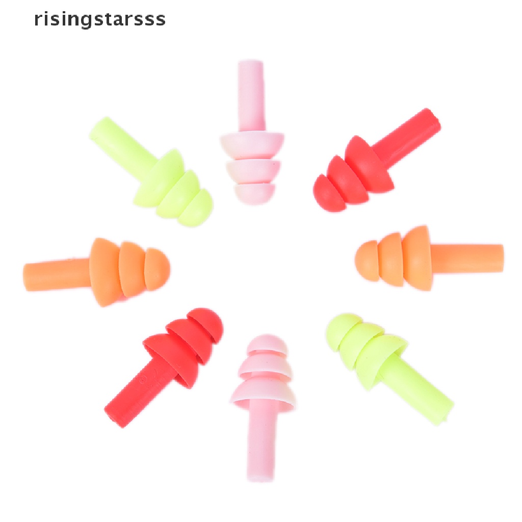 Rsid Span-new 10pasang Penyumbat Telinga Renang Silikon Lembut Anti-Noise Ear Plug Jelly