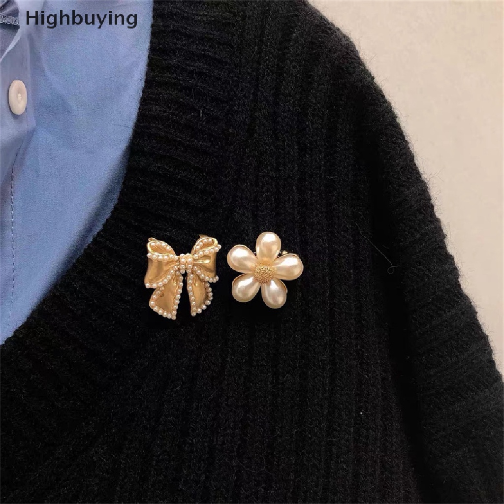 Hbid Mutiara Busur Bros Baroque Trendy Elegan Bros Pin Pesta Hadiah Pernikahan Glory