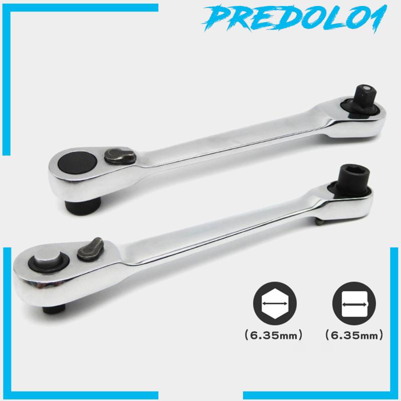[Predolo1] Kunci Pas Ratchet Mini1Per4 &quot;Kepala Dual Drive Kecil Dan Portabel Tahan Lama 107mm