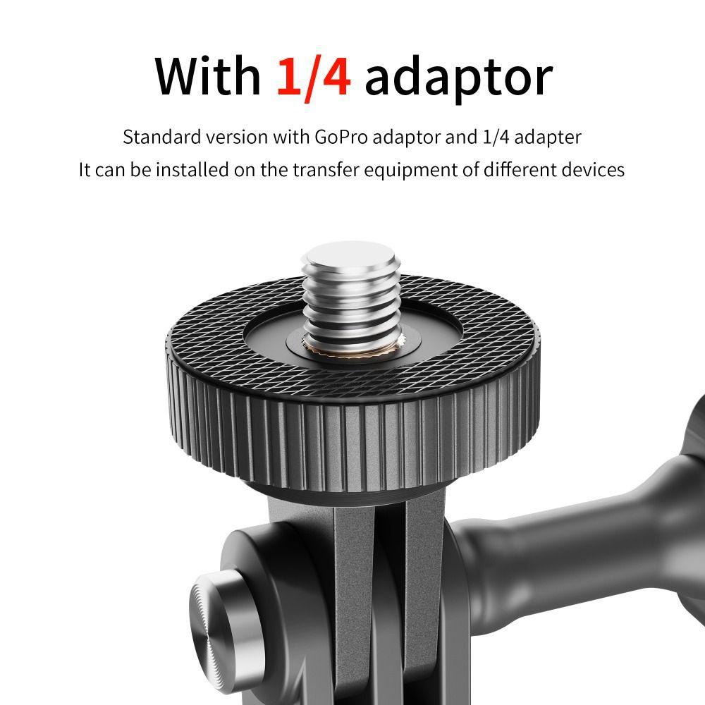 POPULAR Populer Dudukan Stang Sepeda Universal Adaptor Riding Bracket360° Rotasi Untuk DJI Action3 GoPro Hero11/10 Insta360 X3