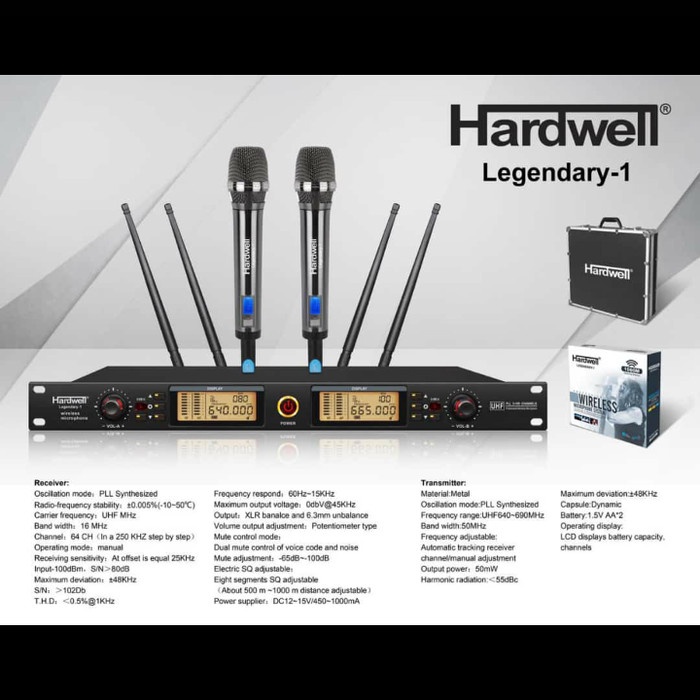 NEW MIC WIRELESS HARDWELL Legendary 1