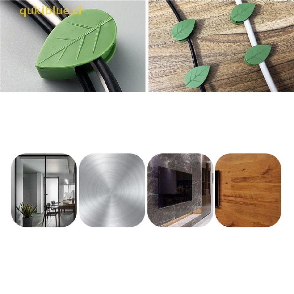 Qukiblue 10pcs Klip Perlengkapan Tanaman Plant Climbing Wall Self-Adhesive Fastener Tied Fixture cl