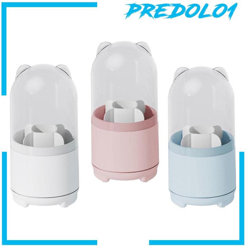 [Predolo1] Kotak Penyimpanan Brush Makeup 5kisi Lucu Untuk Organizer Meja