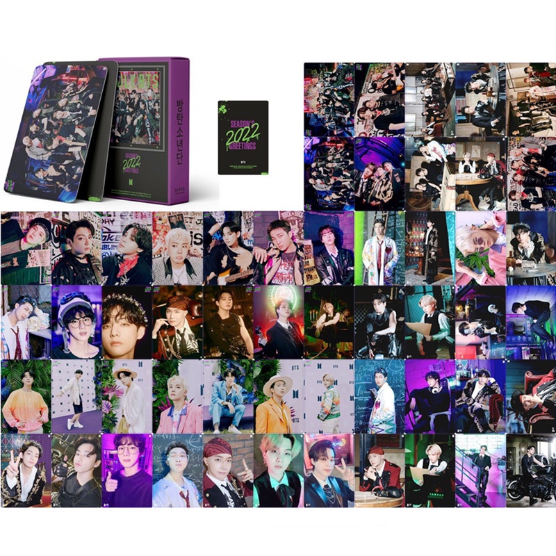 55Pcs/Box Kpop BT21 Postcards JIMIN JIN V JUNGKOOK New Album Proof LOMO Photocards For Fans Collections