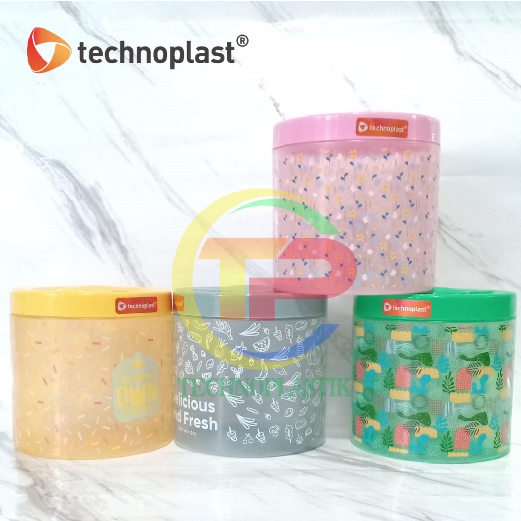 Jual Technoplast Mixy Canister Toples Plastik Varian Motif Ml