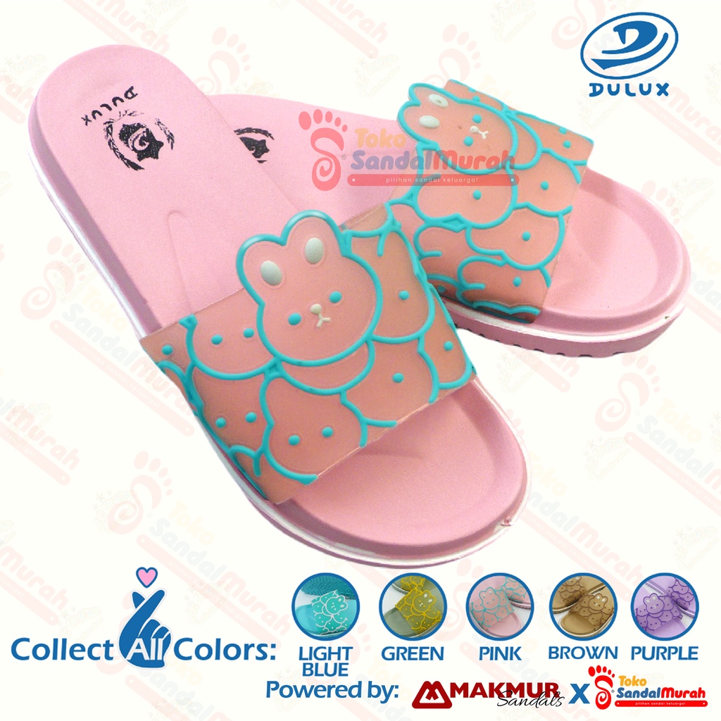 Toko Sendal Murah - Sandal Slop Uk 36 - 40 / Sandal Wanita Dewasa / Sandal Slop Flat Rumahan / Sandal Wanita Terbaru Empuk Ringan [Toko Sendal Murah M 387 B KLC]