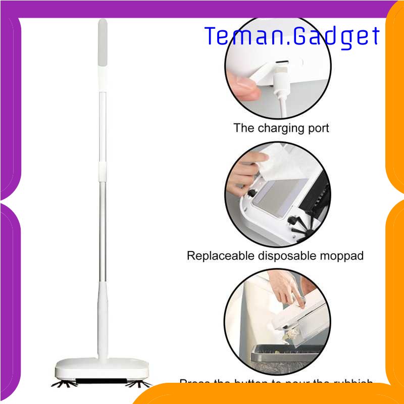 TG - ART CLEANHOME Sapu Elektrik Floor Cleaning Sweeper Machine Collapsible - JCD006