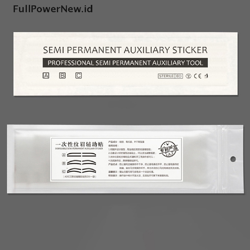 Power 6pasang Stensil Alis Tato Pembentuk Alis Stiker Template Alat Makeup ID