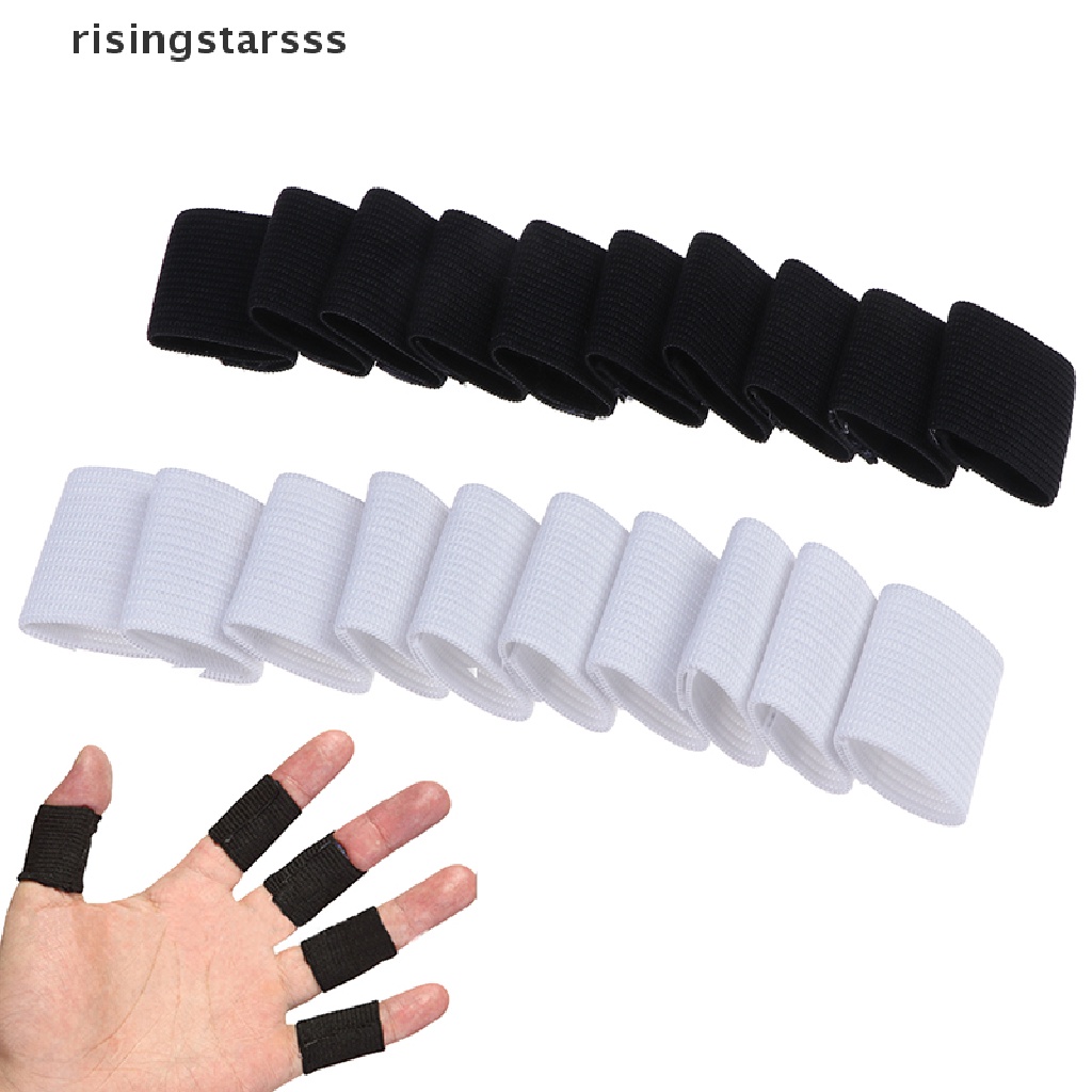 Rsid Span-new 10PCS Jari Lengan Olahraga Basket Support Bungkus Elastis Pelindung Brace Guard  Sepatu Jelly