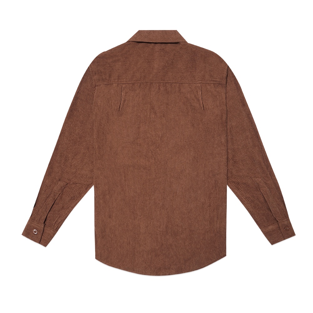 Drew House X Ssense Corduroy Long Sleeves Shirt Brown