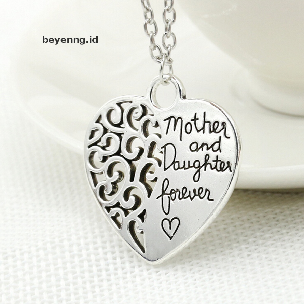 Beyen Women’s Fashion Necklace Mother and Daughter Forever Love Pendant Fashion Jewelry ID