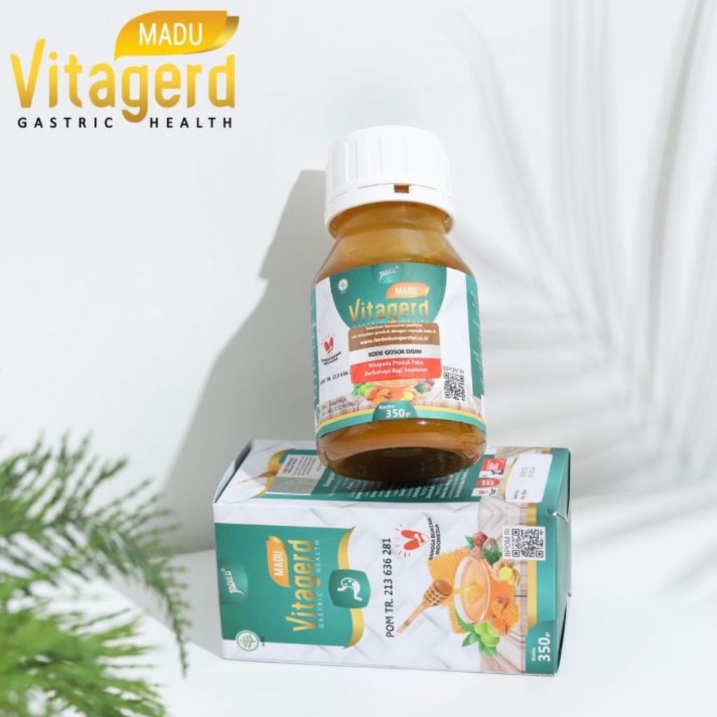 Madu Vitagerd Obat Lambung Asli Herbal Terbaik Atasi Asam Lambung Naik, Maag &amp; Gerd Anda BPOM Original GARANSI ASLI