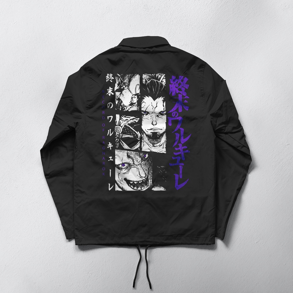 Jaket Coach Anime shuumatsu no valkyrie Lu bu Jaket windbraker Jaket Water Rasistant Jaket Cosplay