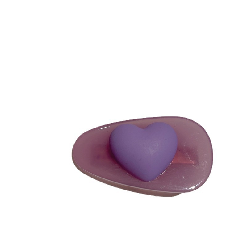 Fantasi Baru Ungu Min Huruf Jepit Rambut Korea Fashion Lucu Acrylic Hairpin Aksesoris Rambut Wanita Murah