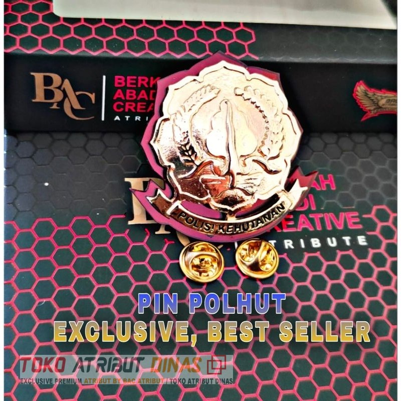 Pin Polhut Exclusive  pin polhut Atribut BAC