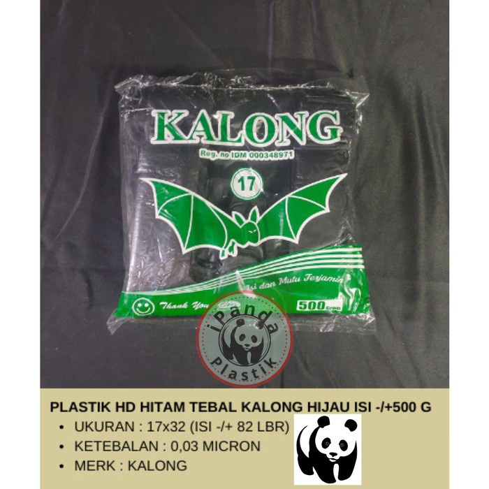 Kantong Plastik - Kresek HD Kalong Hitam Tebal