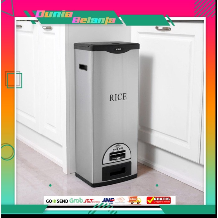 Kris Rice Box/Tempat beras 30 kg stainless steel