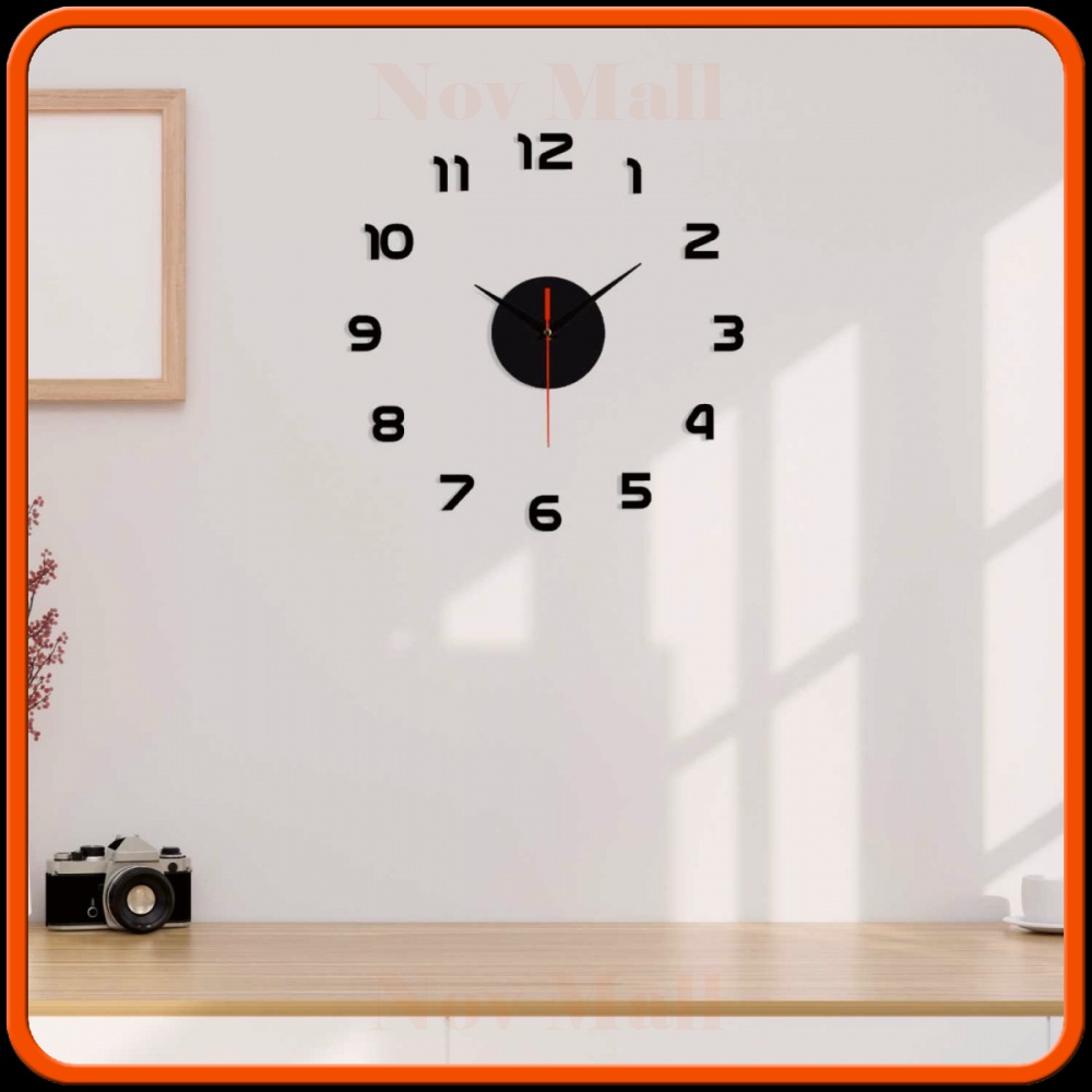 Jam Dinding DIY Wall Clock Model Simple 30 CM -JD853