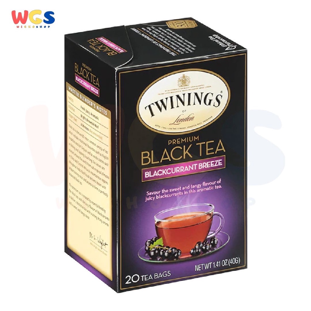 Twinings of London Premium Black Tea Blackcurrant Breeze 20s x 2g