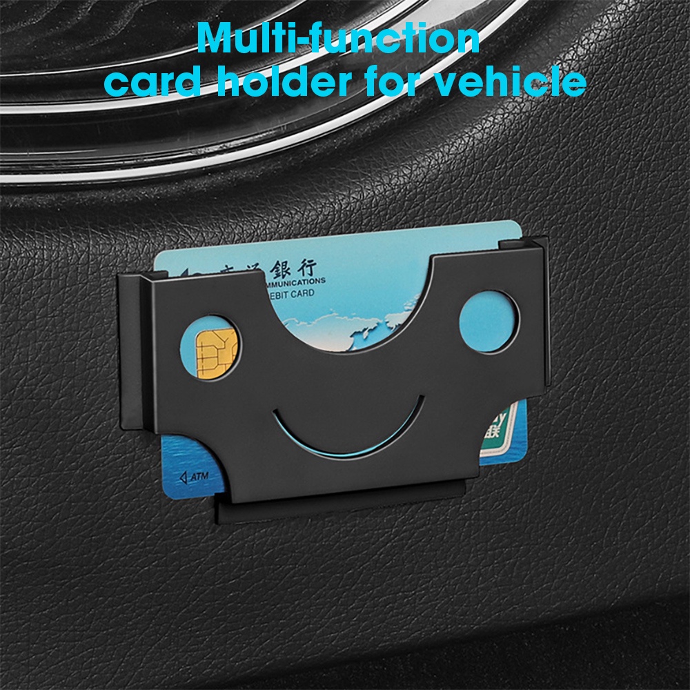 Holder Kartu Multifungsi Klip Tiket Parkir Mobil ID IC Card Holder Lengan Kartu Auto Dashboard Pintu Organizer Lembut Elastis Card Holder Holder Portable Dipasang Di Kendaraan