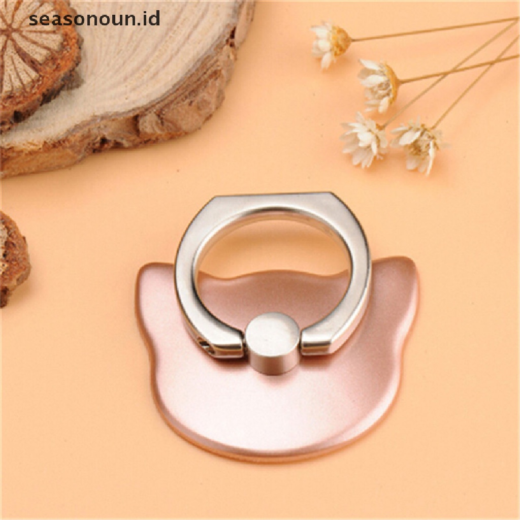 Tempat Kucing Seasonoun Animal360° Ring Stand Finger Untuk Handphone Smart Phone.