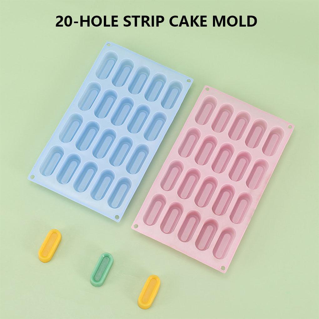 20-grid Cetakan Fondant Kue Anti Lengket Silikon Dessert Sugarcraft Cetakan Bakeware Baking Molds Alat Bakery Rumahan