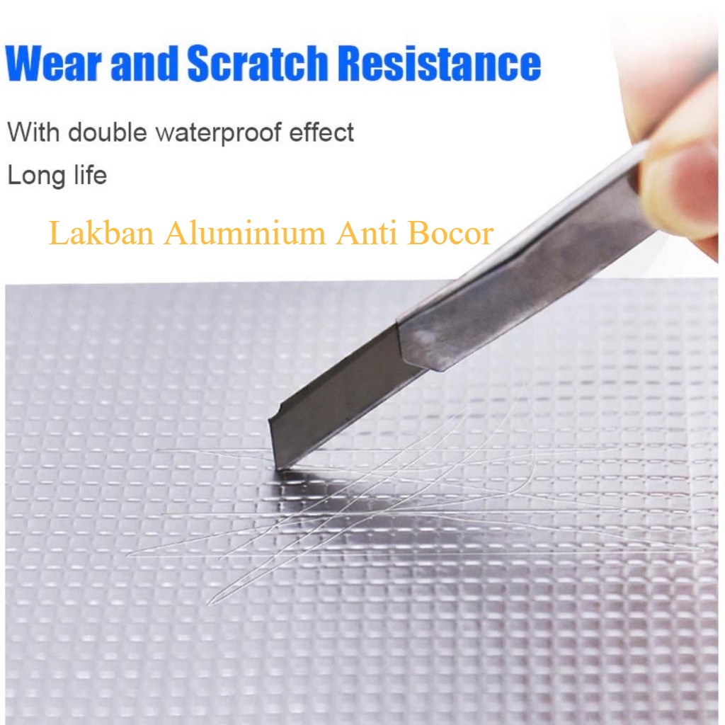 Lakban Anti Bocor Anti Air Aluminium Foil Butyl Waterproof Tape Tebal