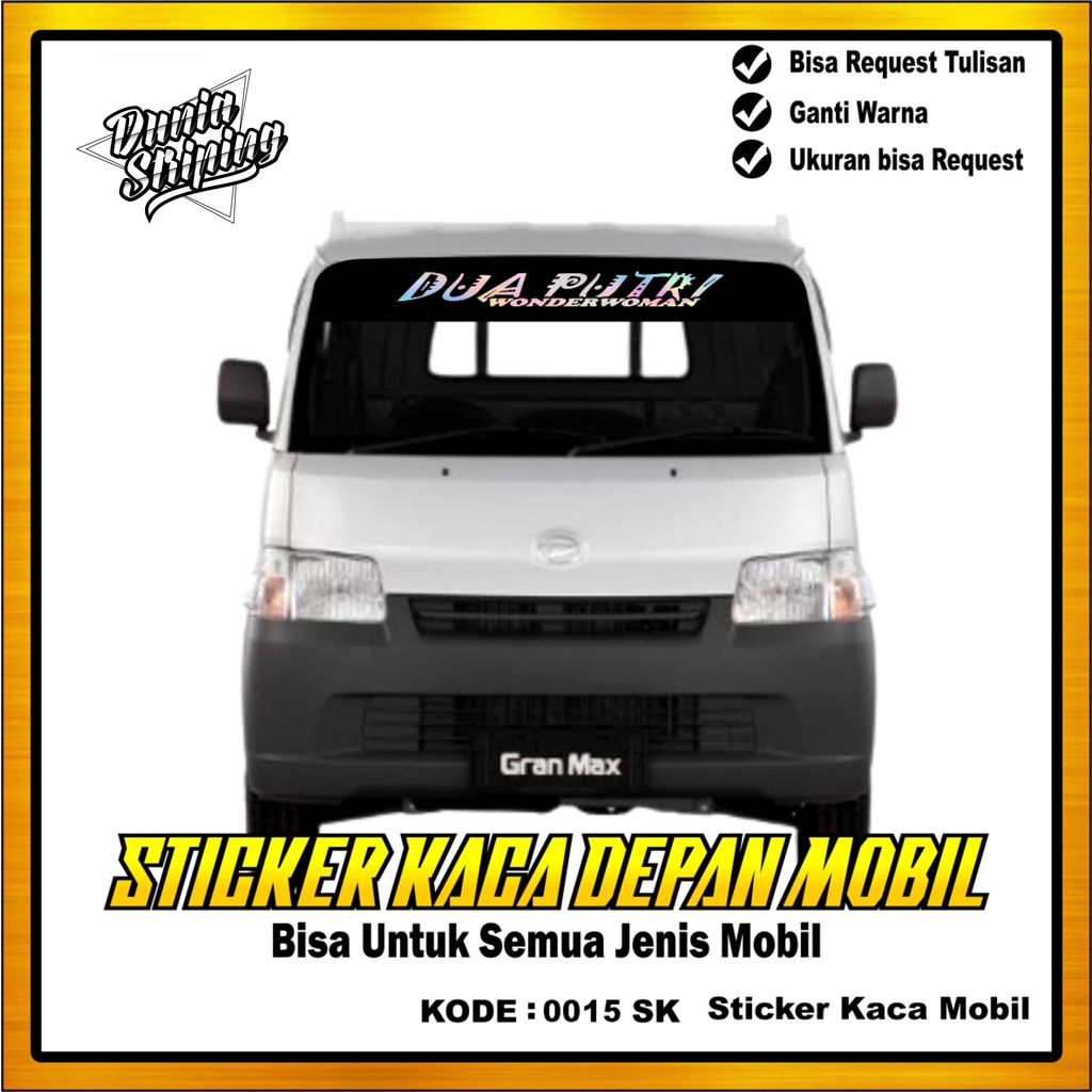 STIKER CUTING KACA DEPAN MOBIL/GRANDMAX