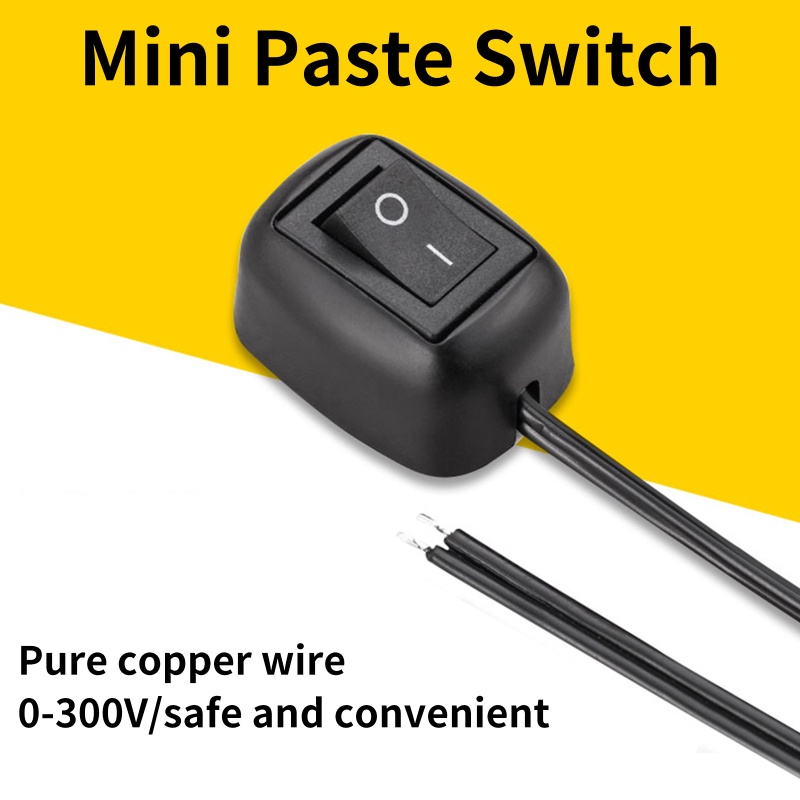 Universal DIY 60cm/100cm Mobil Self-adhesive Type Tombol Saklar Dengan Kabel DC 12V Kabut Cincin Drive Lampu Neon Sambungan Saklar