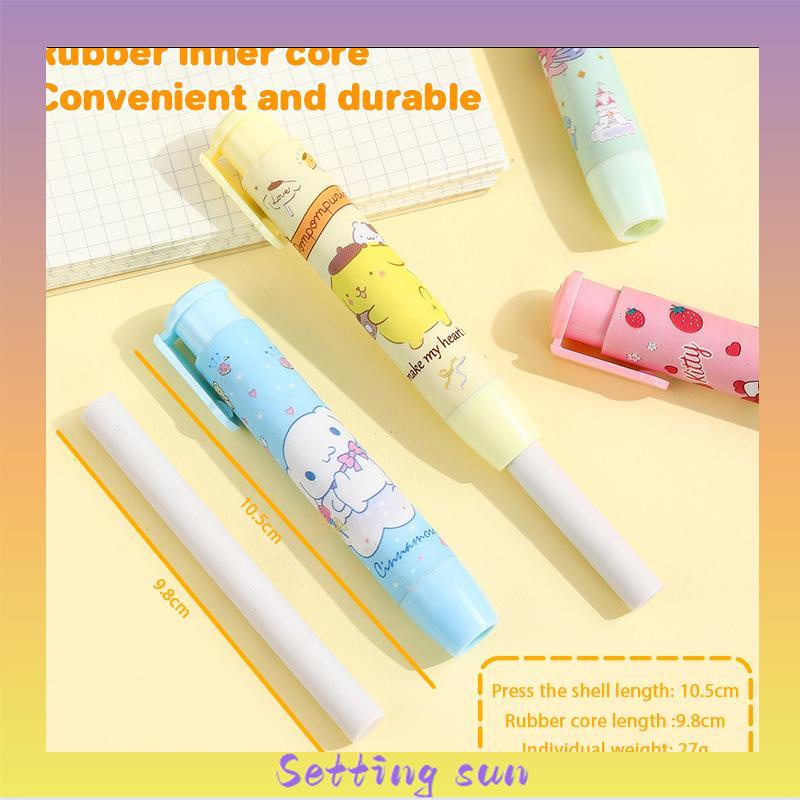 Eraser Cartoon Press Pen Modeling Koreksi Karet Alat Tulis Sekolah TN