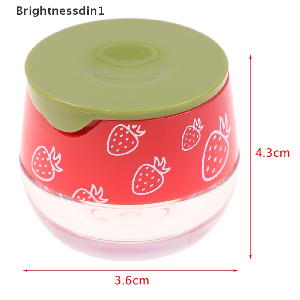 [Brightnessdin1] 1pc Toples Film Bibir Transparan Mini Portable Kotak Makan Siang Botol Bumbu Plastik Butik