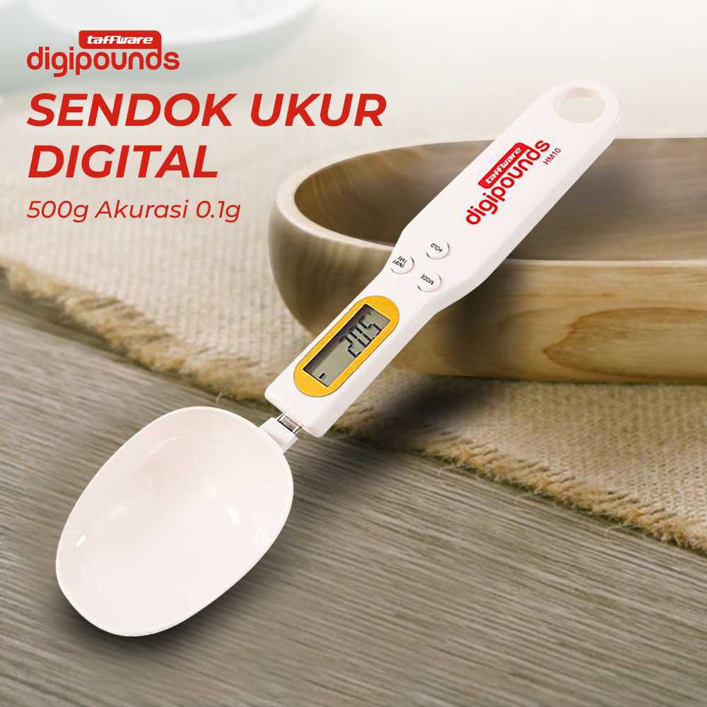 (BISA COD) FTIHSHP  Digipounds Sendok Ukur Digital Dapur 500g Akurasi 0.1g - HM10