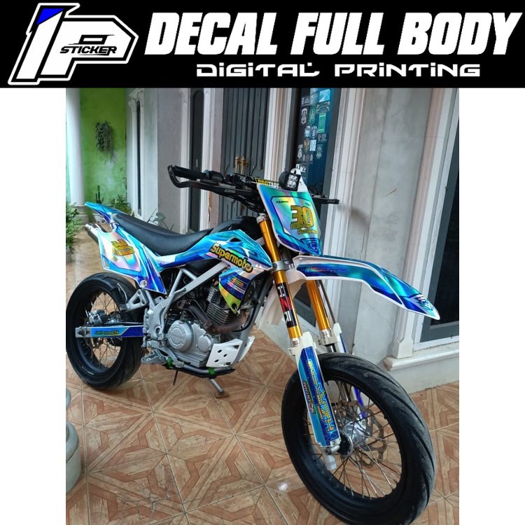 Decal Stiker Hologram KLX BF/KLX DTRACKER/KLX OLD/KLX GORDON/WR 155/CRF 150/CUSTOM DESAIN