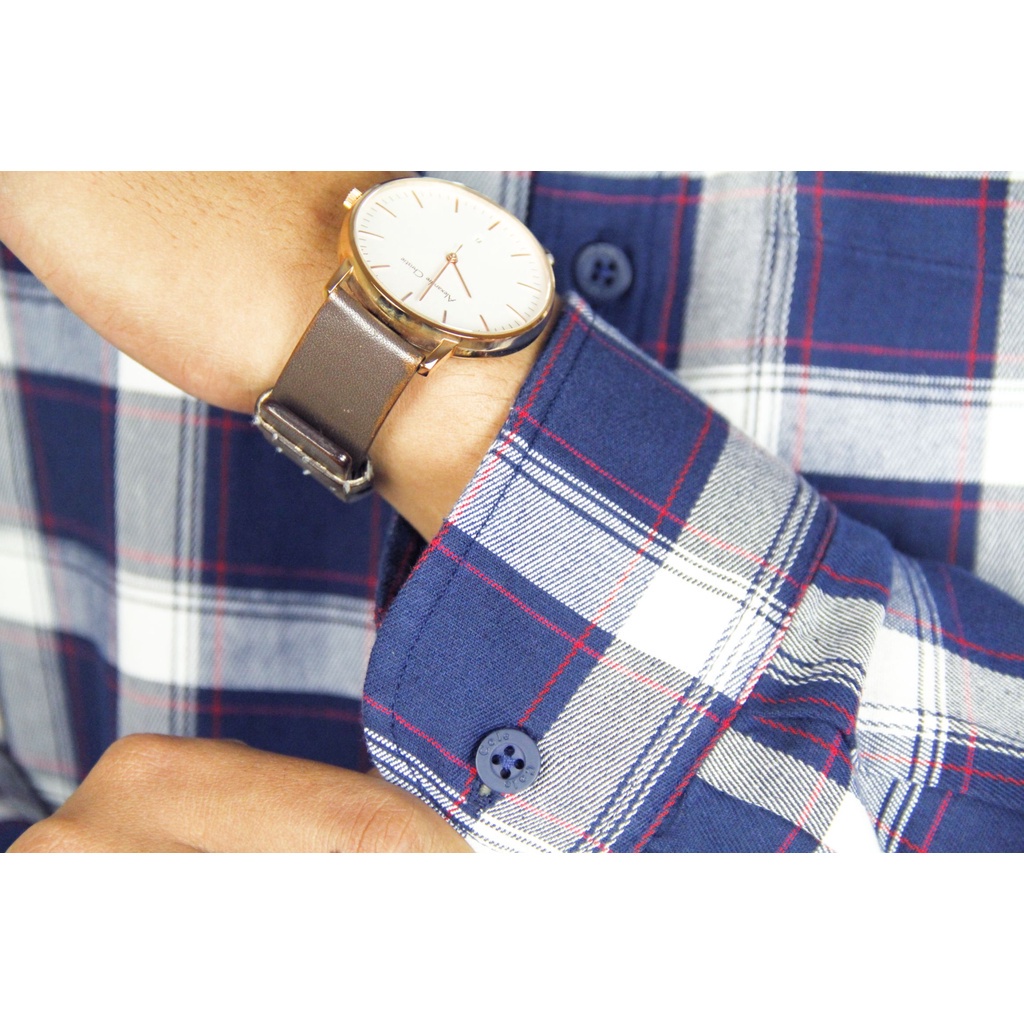 [COD] Baju Kemeja Cole Code 20 Casual Lengan Panjang Reguler Fit Biru Pria Motif Kotak-kotak | Kemeja Original 100% Brand Matahari Big Size Kasual Kesual