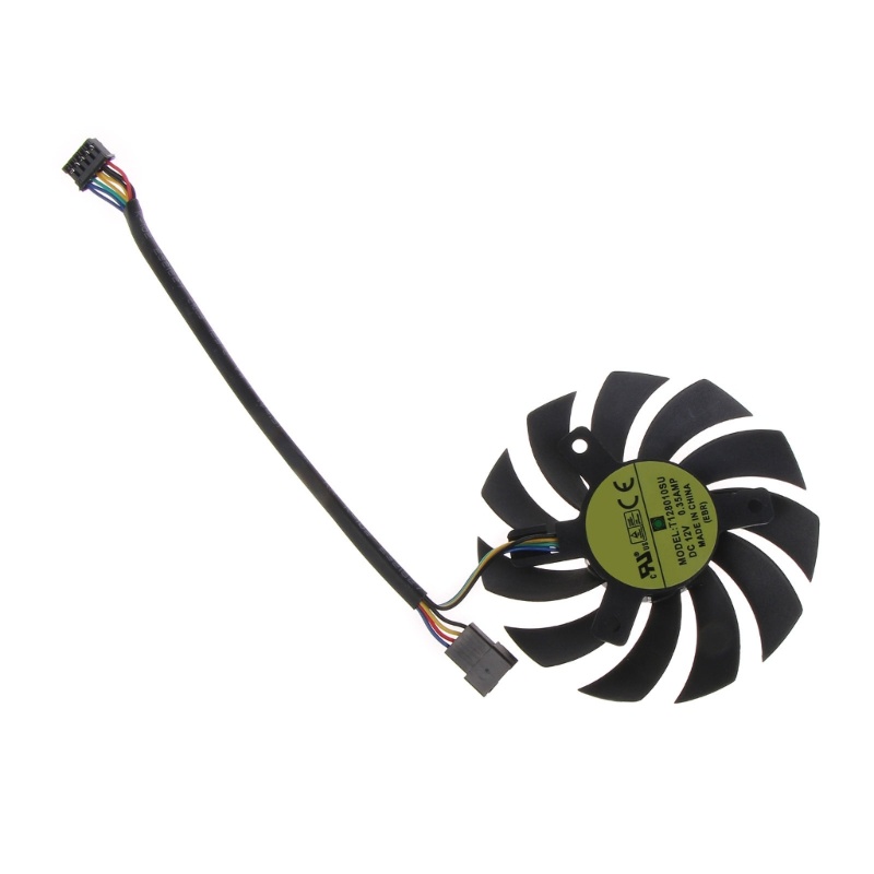 Bt1/2piece 74mm 12V 5Pin FD7010H12S VGA Cooling Fan Untuk ASUS GTX1060-03G GTX960 GAMING Graphics Card Fan