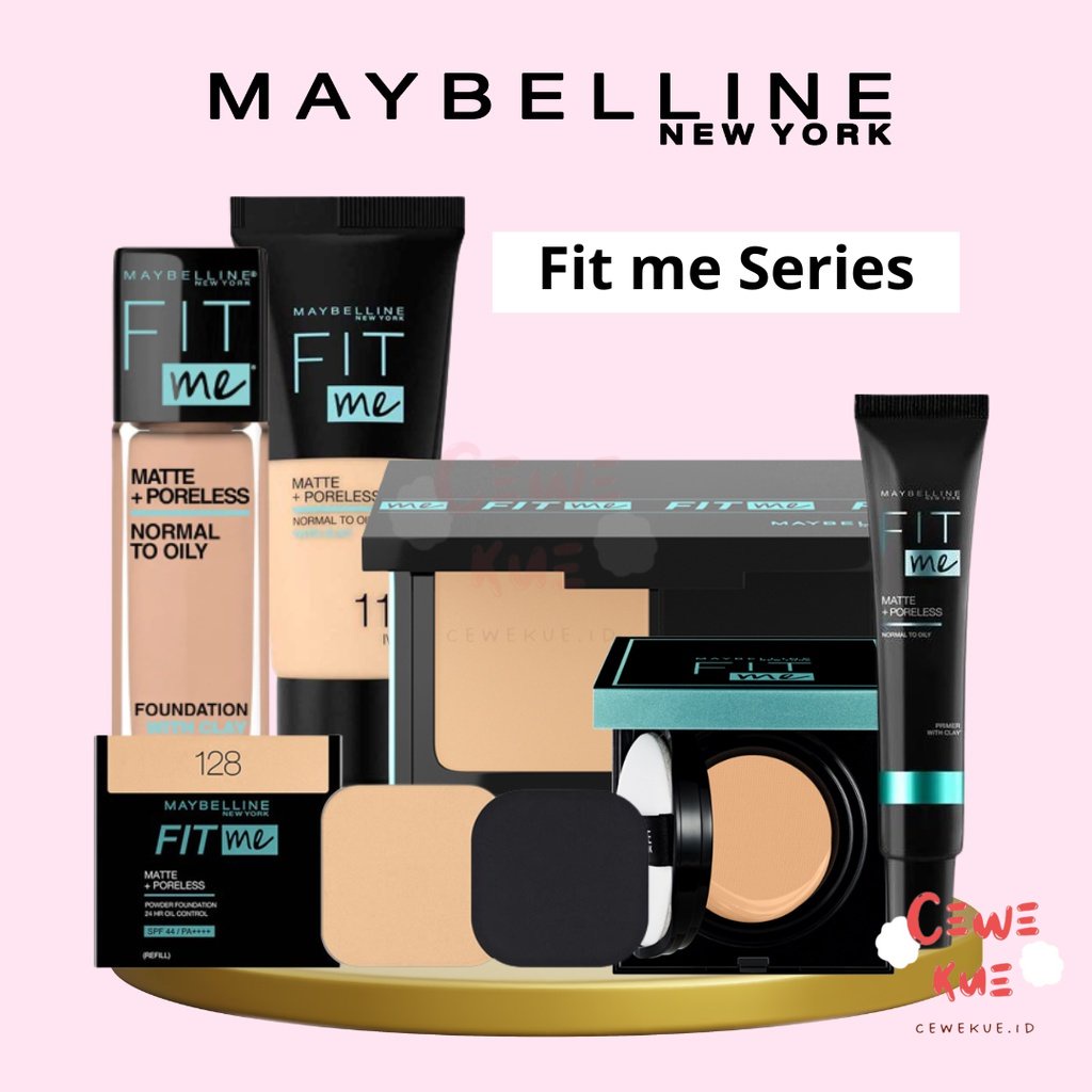 MAYBELLINE FIT ME SERIES Foundation tube matte porless  18ml 100%original garansi | cushion | compac