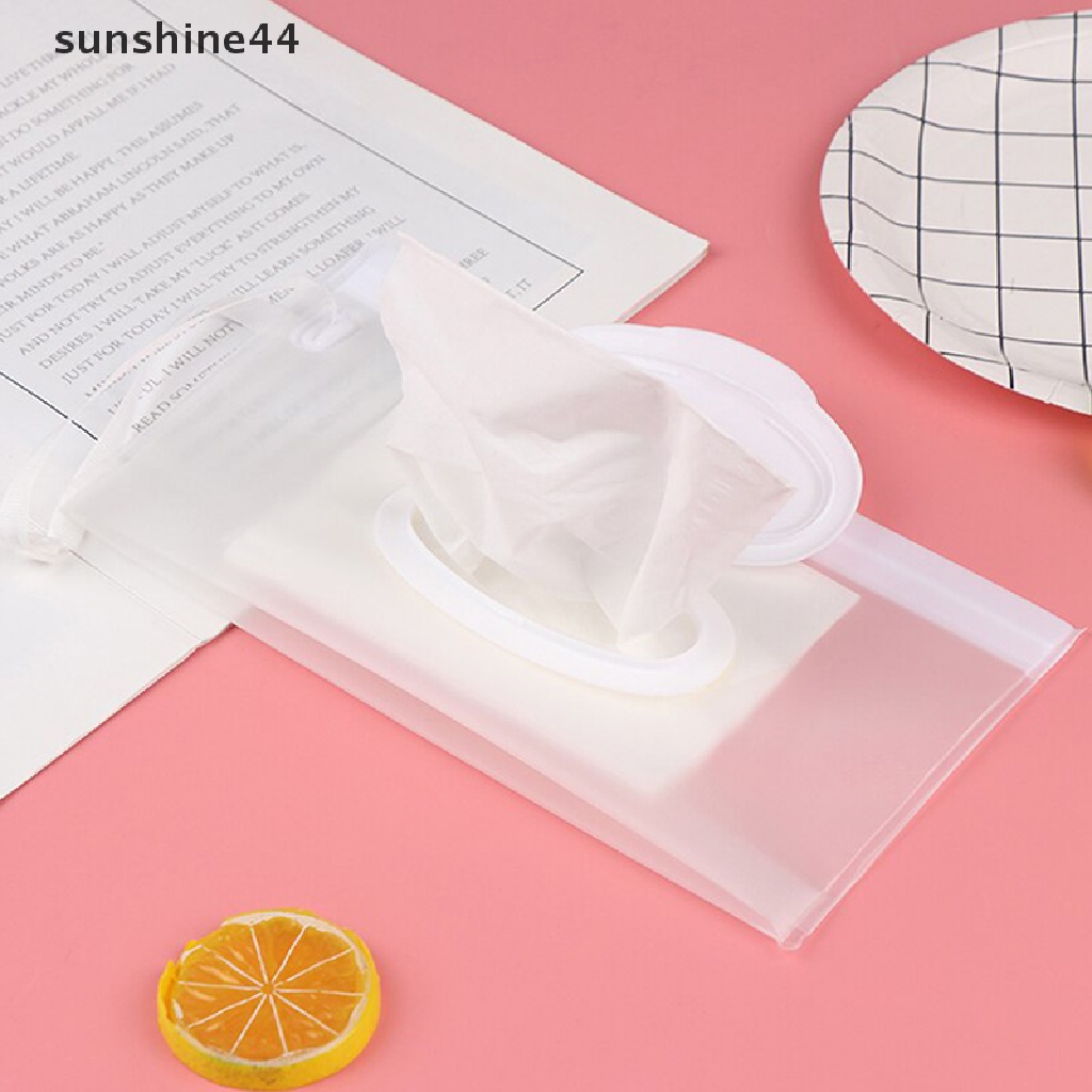 Sunshine Light Weight Portable Cartoon Baby Kids Wet Wipes Clutch Carrying Bag Wet Paper Tissue Container Dispenser Snap-strap Pouch ID