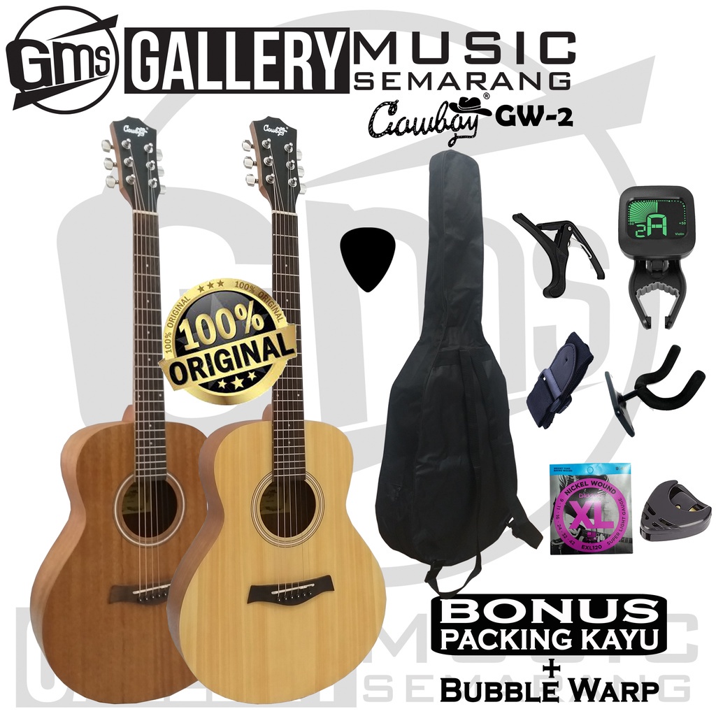 ORIGINAL Gitar Akustik Import Merk Cowboy GW-2 NA GW 2NS