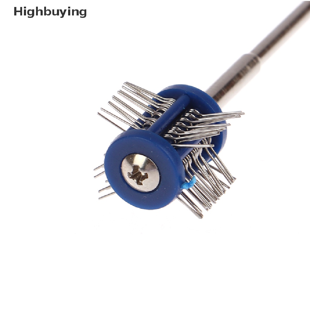 Hbid Profesional Texturning Brushes Polishing Grit Mounted Matt Wire Brush Jewelry Brush Dengan Handle DIY Membuat Perhiasan Alat Glory