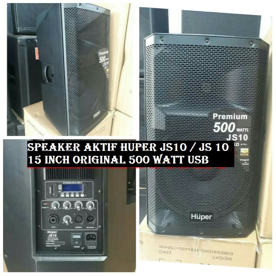 SPEAKER AKTIF HUPER 15 INCH JS10 AKTIF HUPER JS10 ORIGINAL HUPER JS 10 (1 PCS SPEAKER)