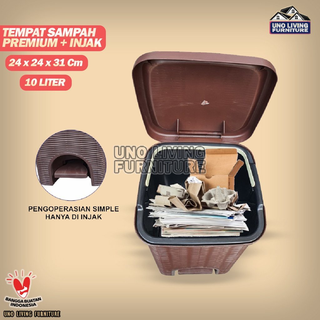 Tempat Sampah Tong Sampah Injak Tempat Sampah Tabitha Original Dust Bin 10 Liter