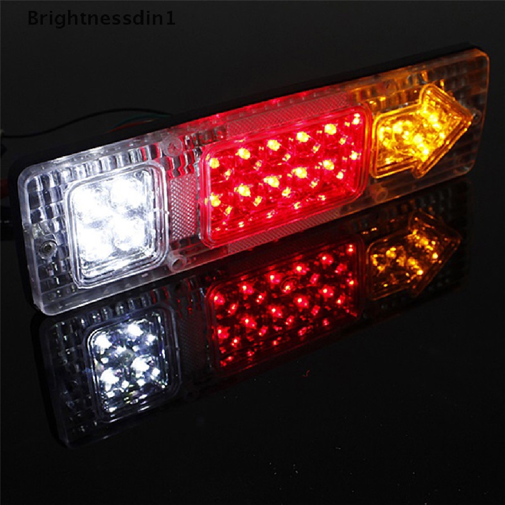 [Brightnessdin1] 12v LED Rear Tail Stop Lampu Indikator Mundur Truk Trailer Caravan Van Lamp Boutique