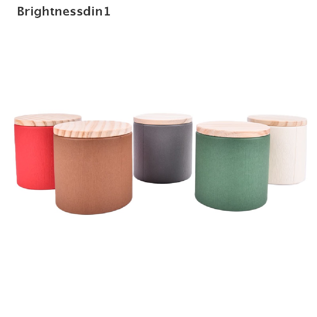 [Brightnessdin1] Wadah Kopi Teh Bulat Disposable Sealed Packaging Boxes Caddy Tea Canister Butik