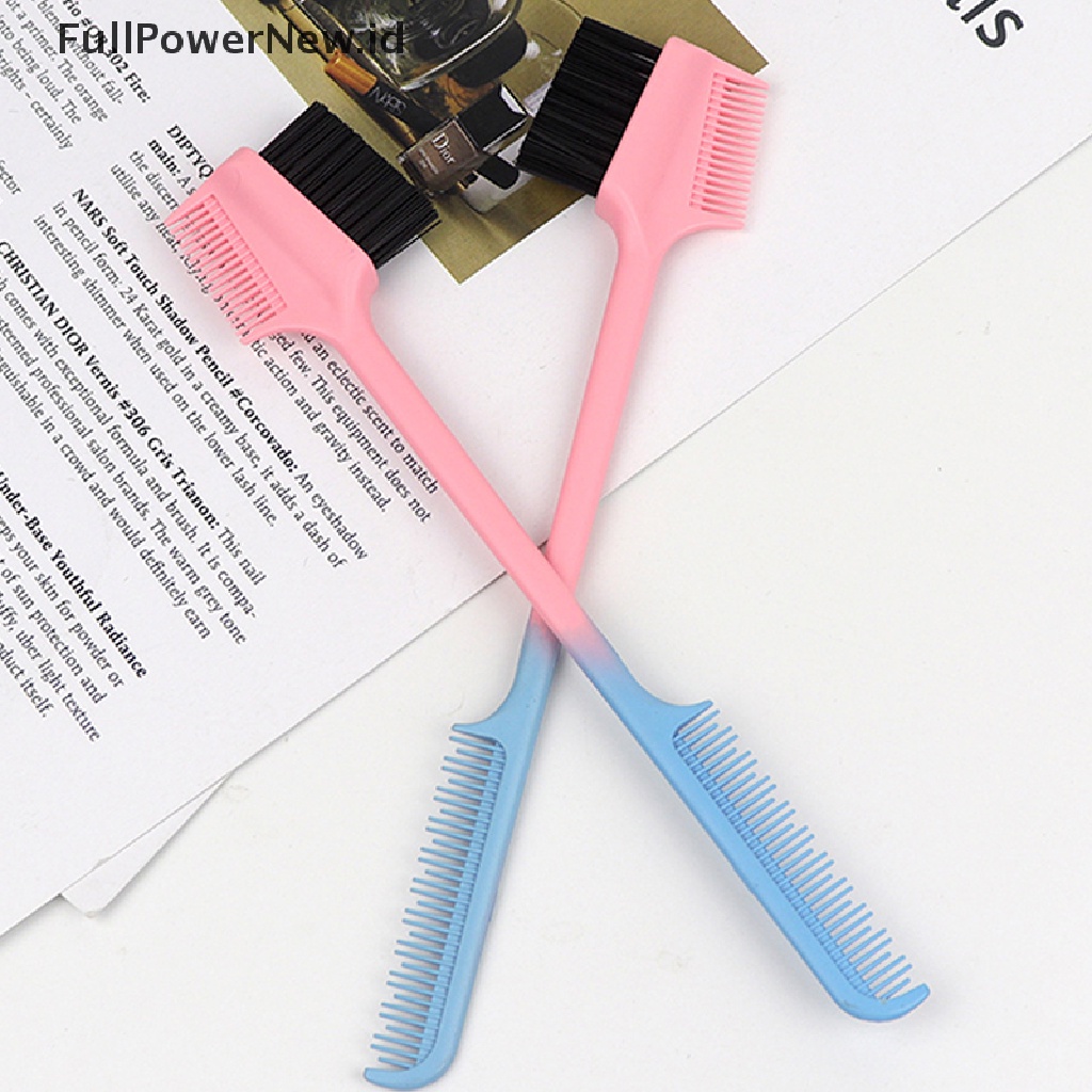 Power 1PC Kontrol Tepi Dua Sisi Sisir Rambut Styling Alat Sisir Alis ID